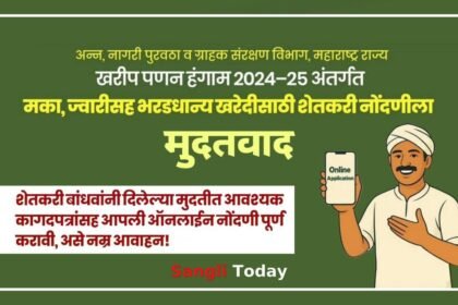 MSP Procurement Farmer Registration Extension Sangli