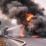 Miraj Pandharpur Highway Tempo Fire Incident