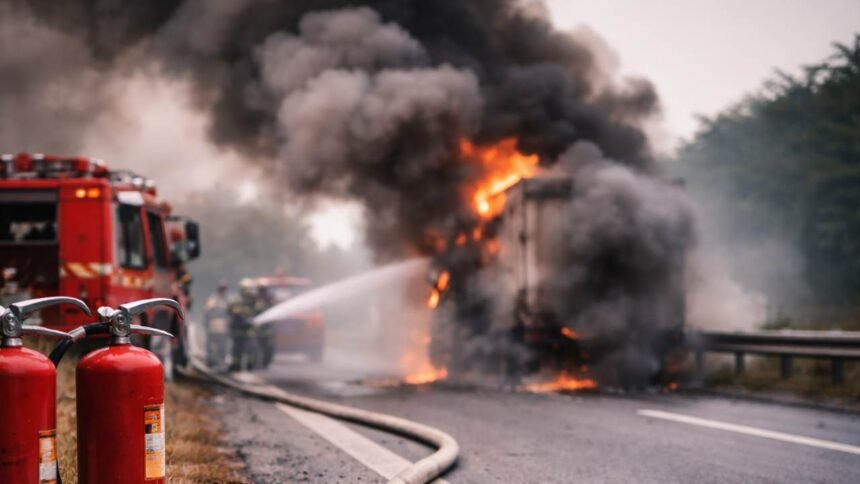 Miraj Pandharpur Highway Tempo Fire Incident