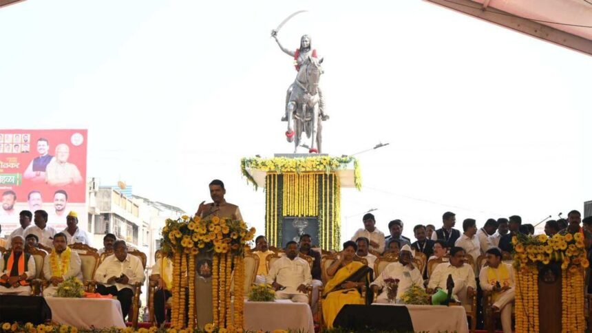 Sangli Ahilyadevi Holkar Statue Inauguration CM Devendra Fadnavis