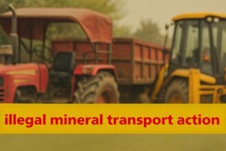 Sangli illegal mineral transport action kasabe digraj tractor jcb seized
