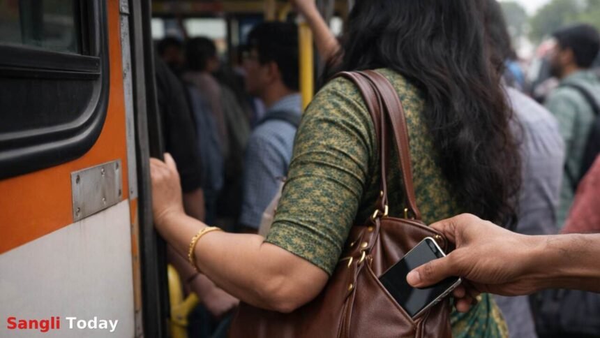 Sangli Bus Stand Theft Woman Jewellery Mobile