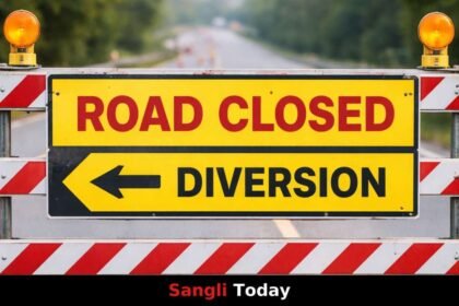 Sangli Dhamni Road Closed Traffic Update