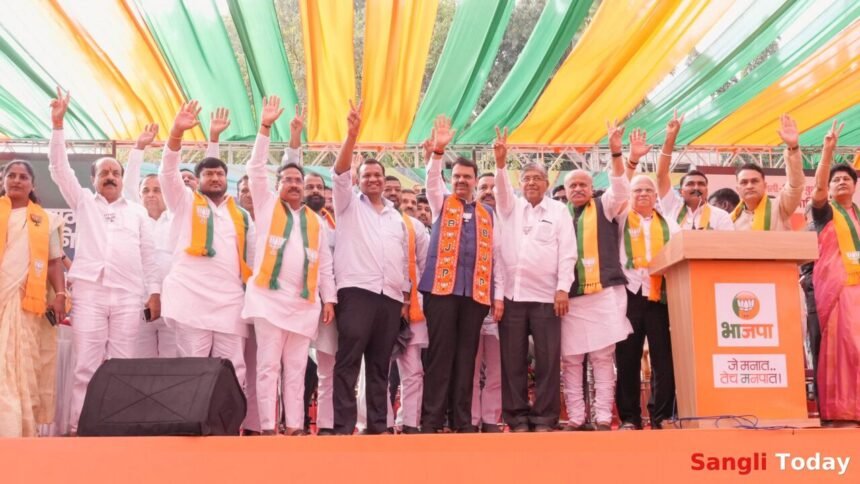 Sangli Miraj Kupwad Municipal Election Campaign Launch CM Devendra Fadnavis