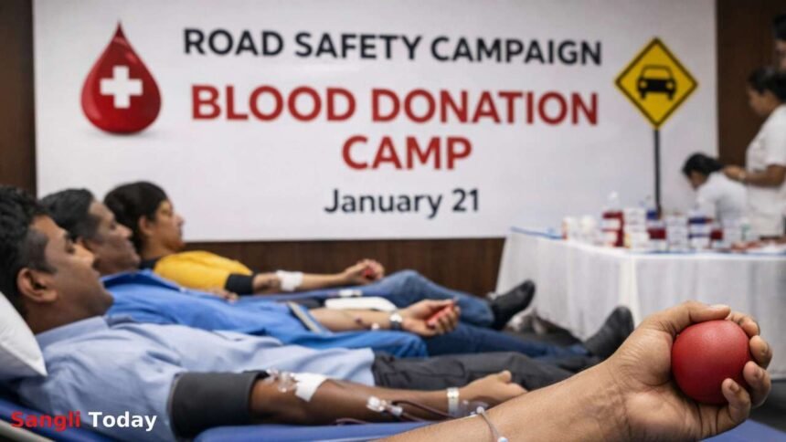 Sangli Road Safety Blood Donation Camp January 21