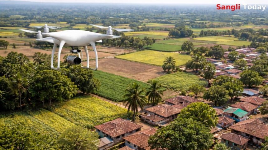 Svamitva Yojana Sangli District Drone Survey Update