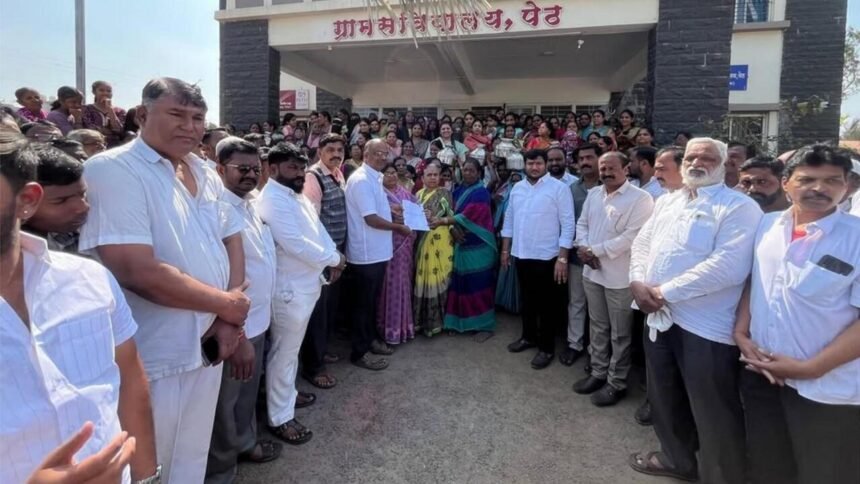 Peth Walwa Water Crisis Gram Panchayat Morcha Sangli