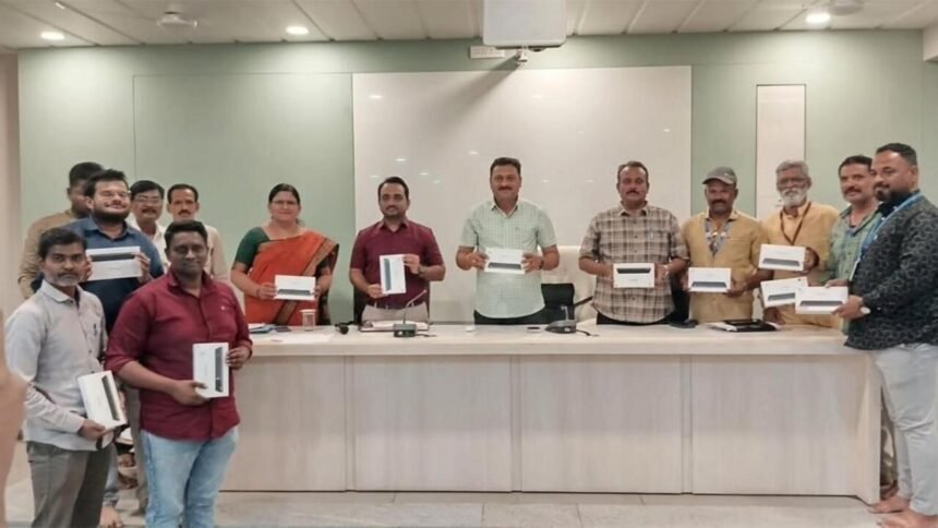 SMKC Tax Department Tablet Distribution Sangli