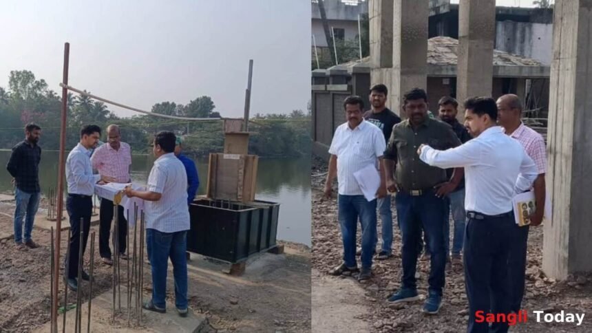 Sangli Miraj Kupwad Development Works Commissioner Field Inspection