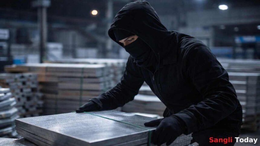 Kupwad Midc Factory Theft 7 Lakh Aluminium