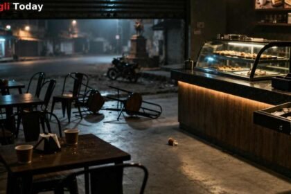 Miraj Cafe Koyta Threat Robbery