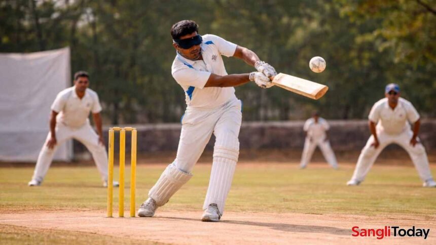 Sangli Blind Cricket Match Chinchbag Ground Sangalwadi