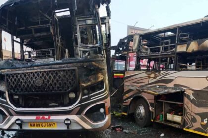 Sangli Travels Bus Fire Stadium Area Breaking News