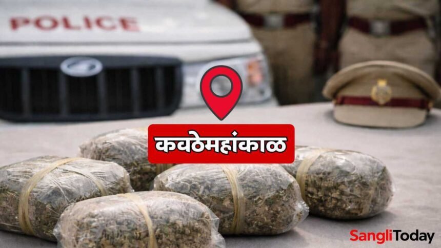 Kavathemahankal Ganja Seized 2kg Sangli