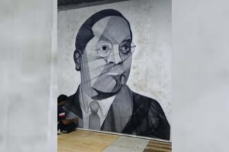 Dr Babasaheb Ambedkar String Art Sangli Shubham Mane