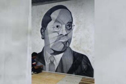 Dr Babasaheb Ambedkar String Art Sangli Shubham Mane