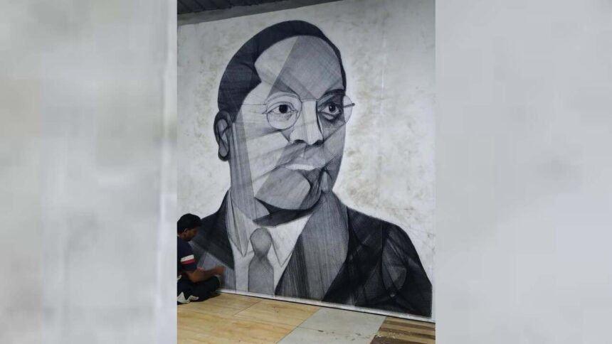 Dr Babasaheb Ambedkar String Art Sangli Shubham Mane