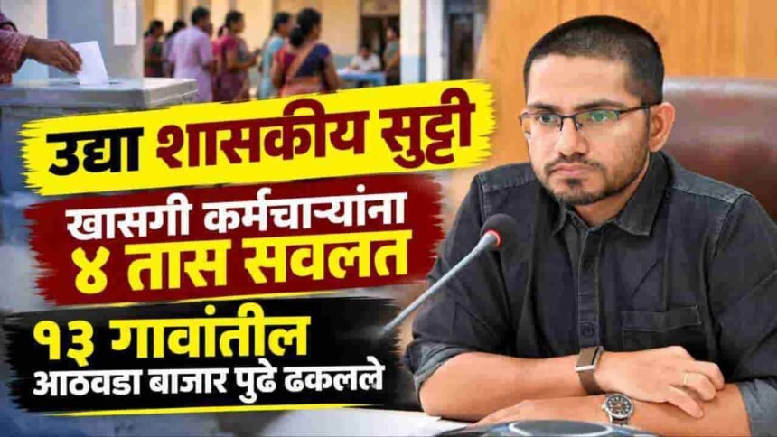 Pune Graduate Teachers Constituency Election Sangli Voting Holiday Market Closed 23 October 2026