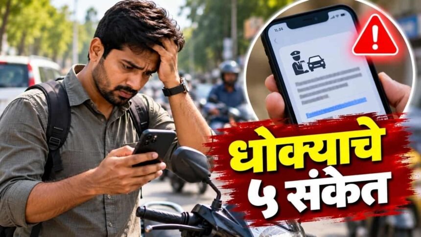 Fake Traffic E challan Cyber Fraud Alert Sangli District