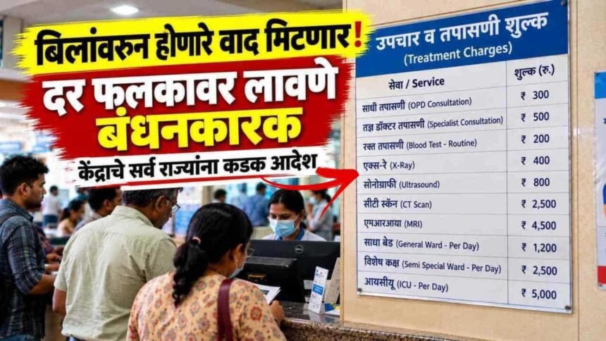 Hospitals Treatment Rate List Display Mandatory Health Ministry Guidelines