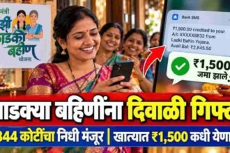 Ladki Bahin Yojana Diwali Installment 344 Crore Fund Approved Latest Update