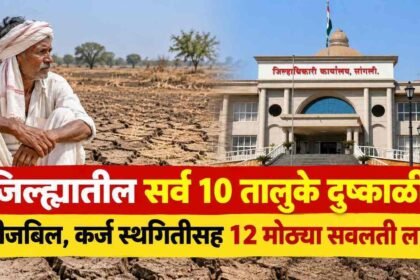 Sangli Drought Talukas Relief Measures